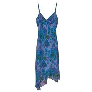 Vintage floral midi dress